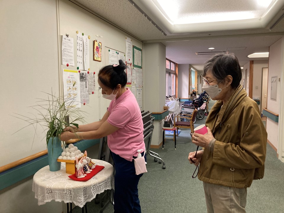 今年は満月が見られ、<br>ご利用者がスーパームーンきれいだったわね!と<br>嬉しそうに話されていました。<br>