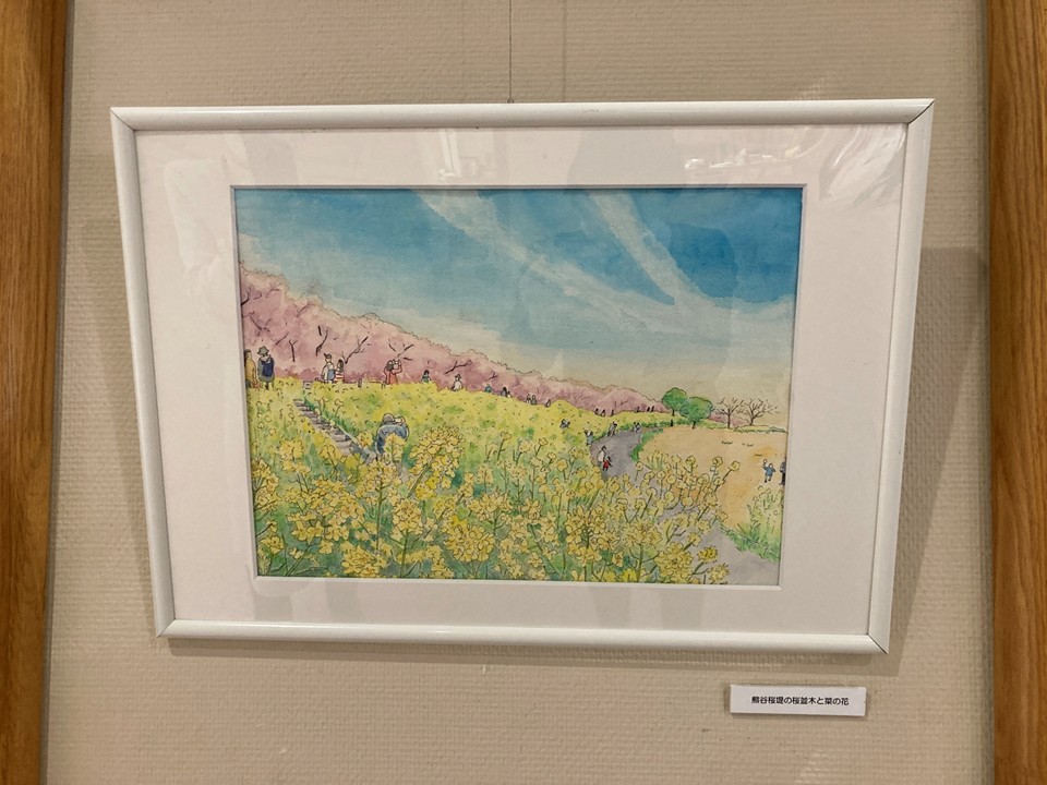 今回の絵はいま満開の桜や、チューリップの花、増上寺と東京タワーのスケッチです。<br>