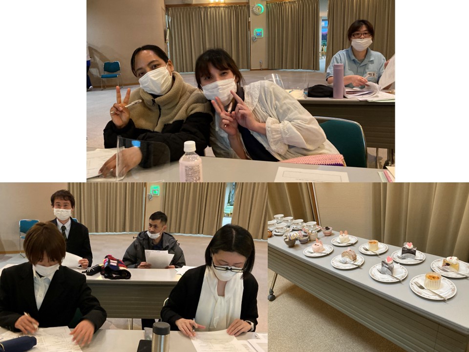 午後の新人オリエンテーションではそれぞれの部署による研修があり、<br>全体の分かち合いで、今年度の新入職員に聖母ホームを選んだ理由をお聞きしたところ、<br>『私は以前別の特養に勤めていました。仕事をしているとどうしても施設の業務が最優先になってしまうので、利用者さんのことを優先したいと思い、聖母ホームの存在を知りキリスト教の愛の精神に基づいた聖母ホームに入職を希望しました。一日でも早く慣れて、自分のなりたいと思う介護士に近づきたいです。』、<br>『こちらで実習を受けた時、みんなで力を合わせて解決しようとするところを見せていただき、自分自身が力をもらい、ここで働きたいと思って入職しました。」<br>『ずっと子育てをしていて経験がないので、研修のつもりでいろいろな施設で働いてきました。そしてこの聖母ホームに導かれるように来ました。ご利用者さんもすてきで、職員の方もすてきなので入職いたしました。抱負としては、目が合ったら自分から挨拶できるように頑張りたいです。』<br>と、すばらしい職員の方たちが入職してくださいました。<br>
